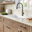 Elwood Solid Brass Gunmetal Grey Kitchen Faucet 3