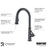 Elwood Solid Brass Gunmetal Grey Kitchen Faucet 4
