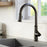 Elwood Solid Brass Matte Black Kitchen Faucet 2