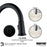 Elwood Solid Brass Matte Black Kitchen Faucet 6