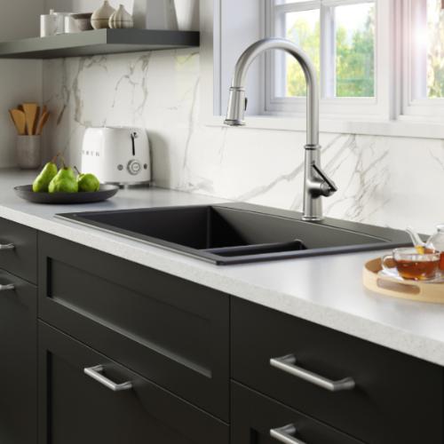Elwood Solid Brass Stainless Steel Kitchen Faucet 3