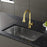 Kadoma Solid Brass Brushed Gold Kitchen Faucet 2