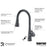 Kadoma Solid Brass Gunmetal Grey Kitchen Faucet 5