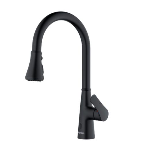 Kadoma Solid Brass Matte Black Kitchen Faucet 1