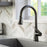 Kadoma Solid Brass Matte Black Kitchen Faucet 2