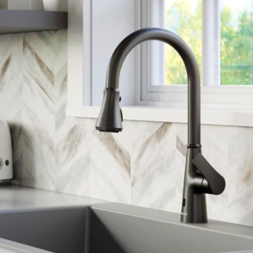 Kadoma Solid Brass Matte Black Kitchen Faucet 2
