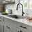 Kadoma Solid Brass Matte Black Kitchen Faucet 3