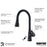 Kadoma Solid Brass Matte Black Kitchen Faucet 5