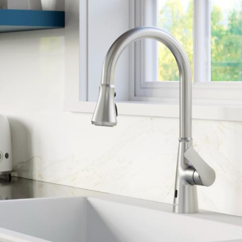 Kadoma Solid Brass Stainless Steel Kitchen Faucet 2