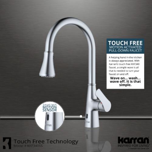 Kadoma Solid Brass Stainless Steel Kitchen Faucet 4