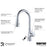 Kadoma Solid Brass Stainless Steel Kitchen Faucet 5