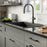Lagrange Solid Brass Gunmetal Grey Kitchen Faucet 3