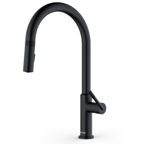 Lagrange Solid Brass Matte Black Kitchen Faucet 1
