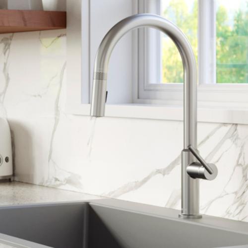 Lagrange Solid Brass Stainless Steel Kitchen Faucet 2