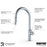 Lagrange Solid Brass Stainless Steel Kitchen Faucet 4
