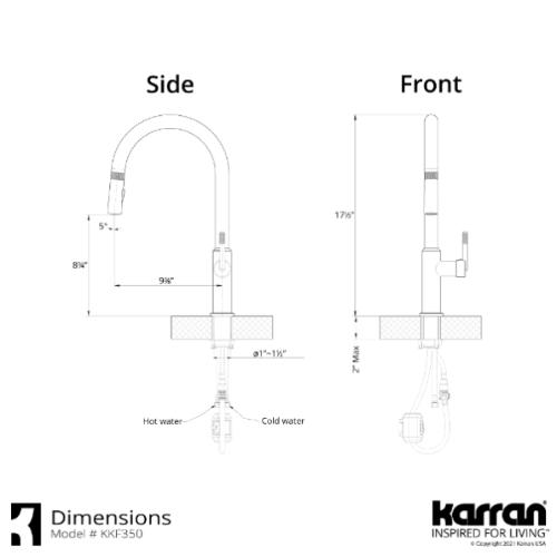 Lagrange Solid Brass Stainless Steel Kitchen Faucet 7