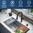 Brampton Solid Brass Matte Black Kitchen Faucet 2