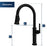 Brampton Solid Brass Matte Black Kitchen Faucet 3