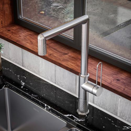 Sherman Solid Brass Stainless Steel Kitchen Faucet 7