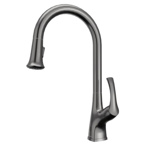 Chantilly Solid Brass Gunmetal Grey Kitchen Faucet 1