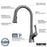 Chantilly Solid Brass Gunmetal Grey Kitchen Faucet 5