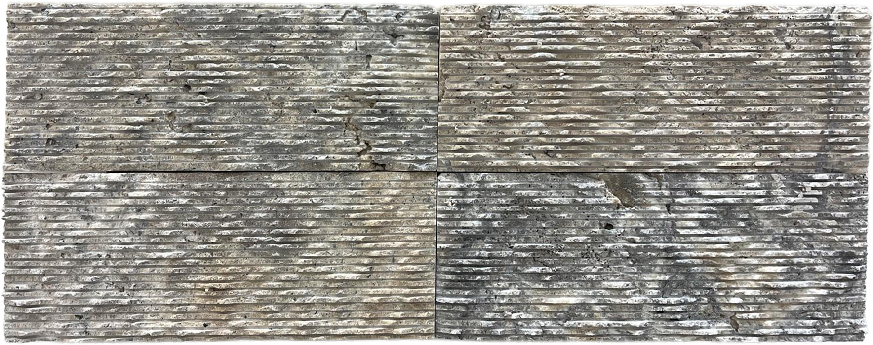 Travertine Nordic Silver Ledger Grooved 1