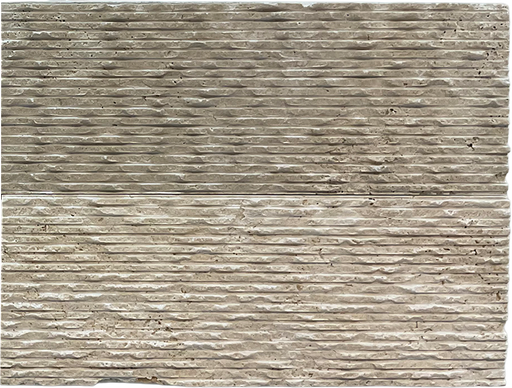 Travertine Extra Light Ledger Grooved 1