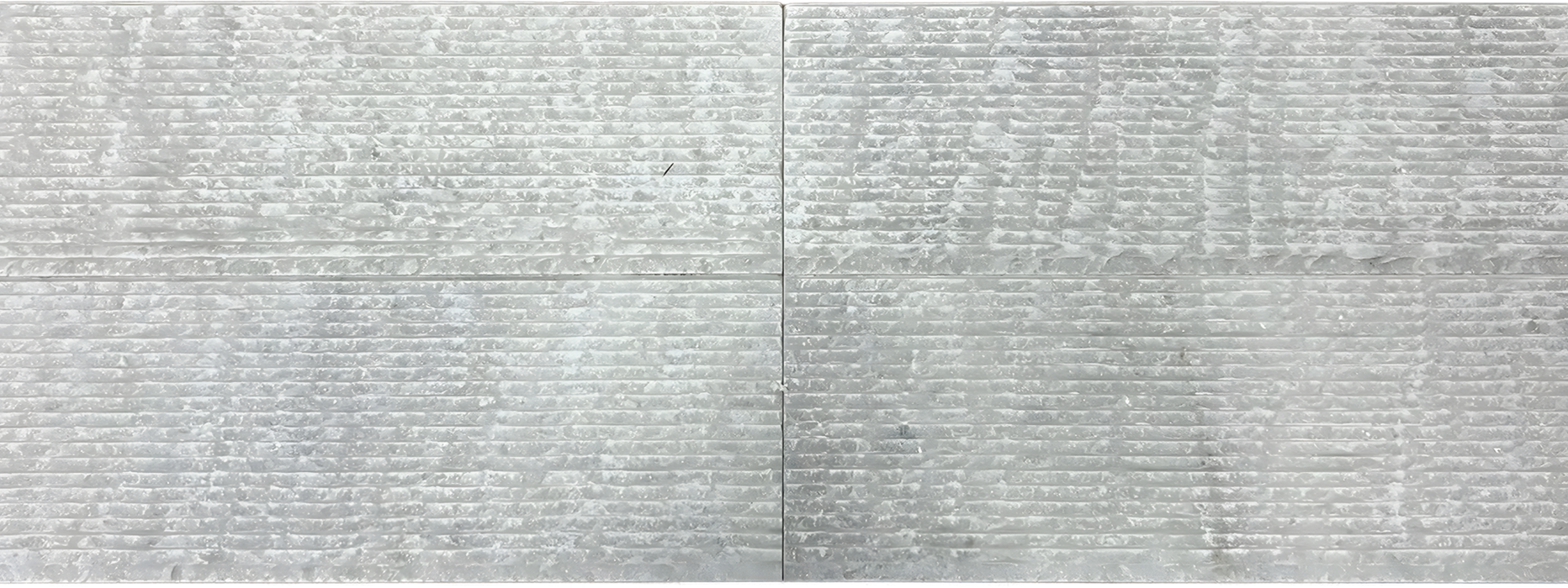 Marble Snow White Ledger Grooved 1