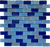 Glass LUSTER BLUE  Mosaic Polished 1
