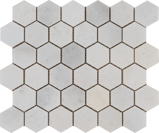 Marble Snow White Mosaic Polished 1