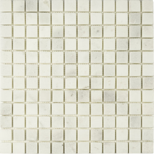 Marble Snow White Mosaic Tumbled 1