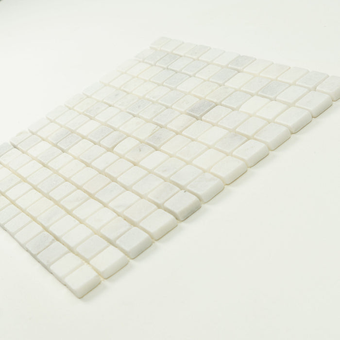 Marble Snow White Mosaic Tumbled 3