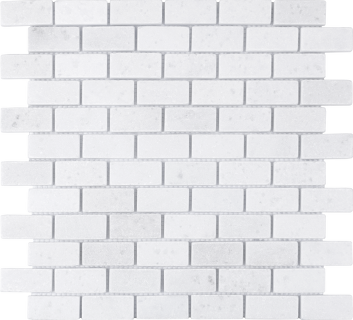 Marble Snow White Mosaic Tumbled 1