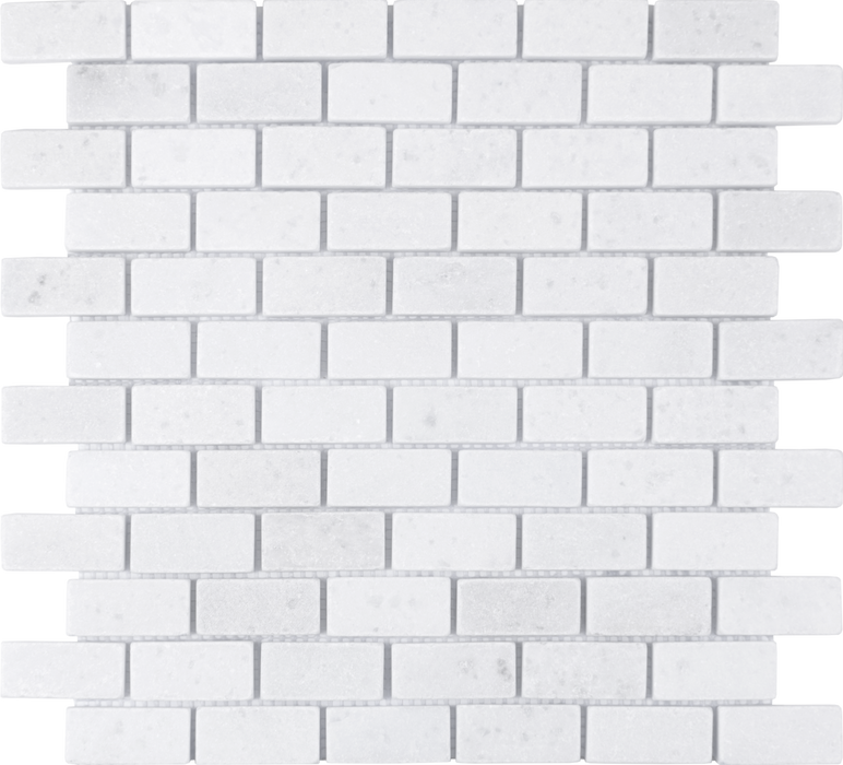Marble Snow White Mosaic Tumbled 1