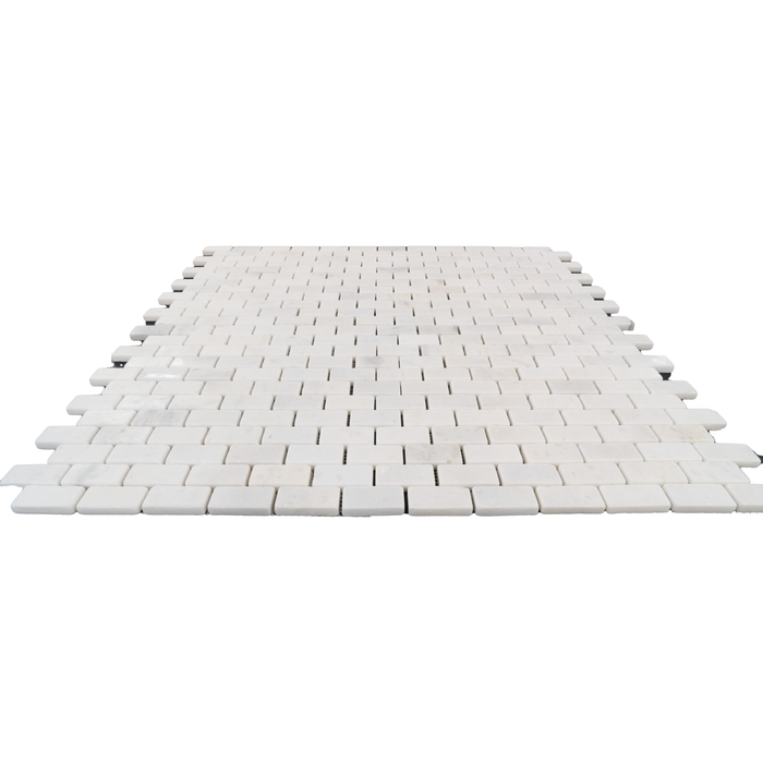 Marble Snow White Mosaic Tumbled 2