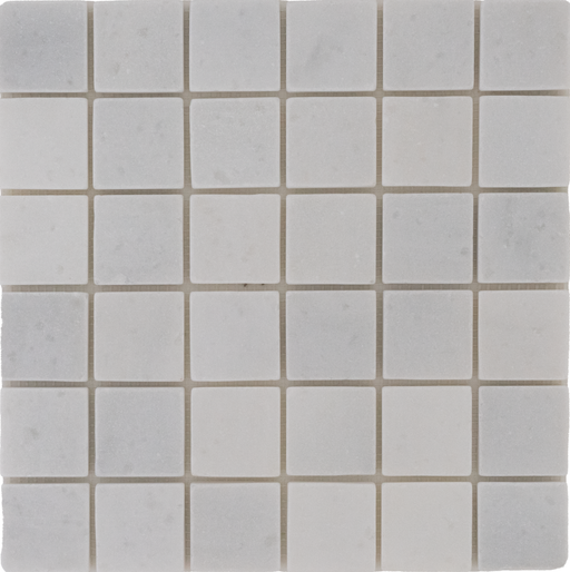 Marble Snow White Mosaic Tumbled 1