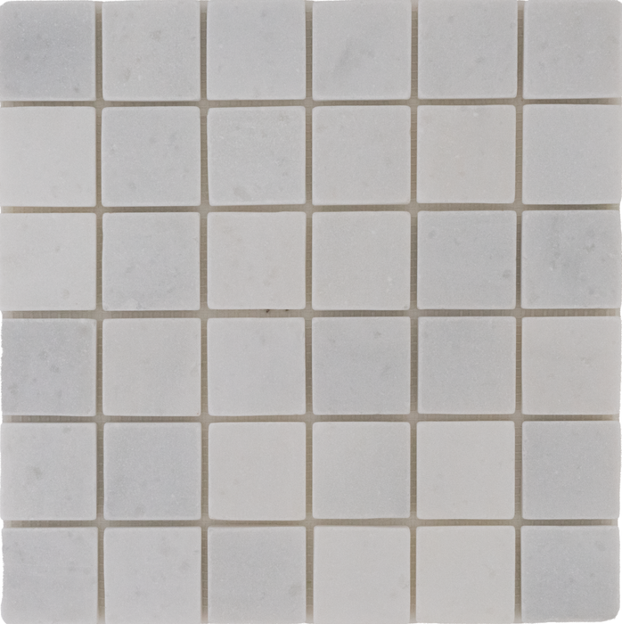 Marble Snow White Mosaic Tumbled 1