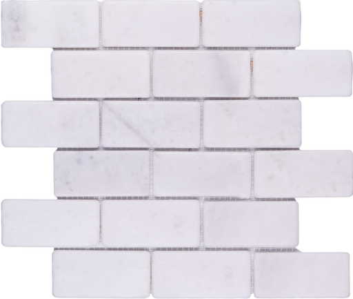 Marble Snow White Mosaic Tumbled 1