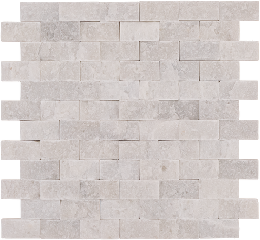 Marble Snow White Mosaic Split Face 1