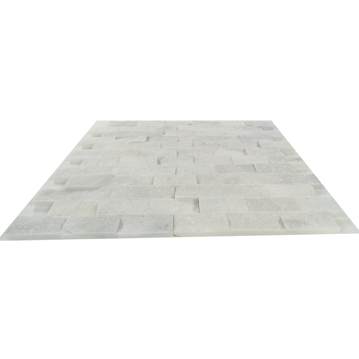 Marble Snow White Mosaic Split Face 2