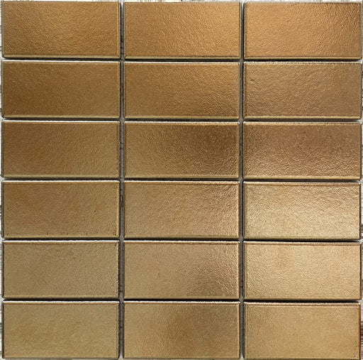 Porcelain Metallica Bronze Mosaic Polished 1