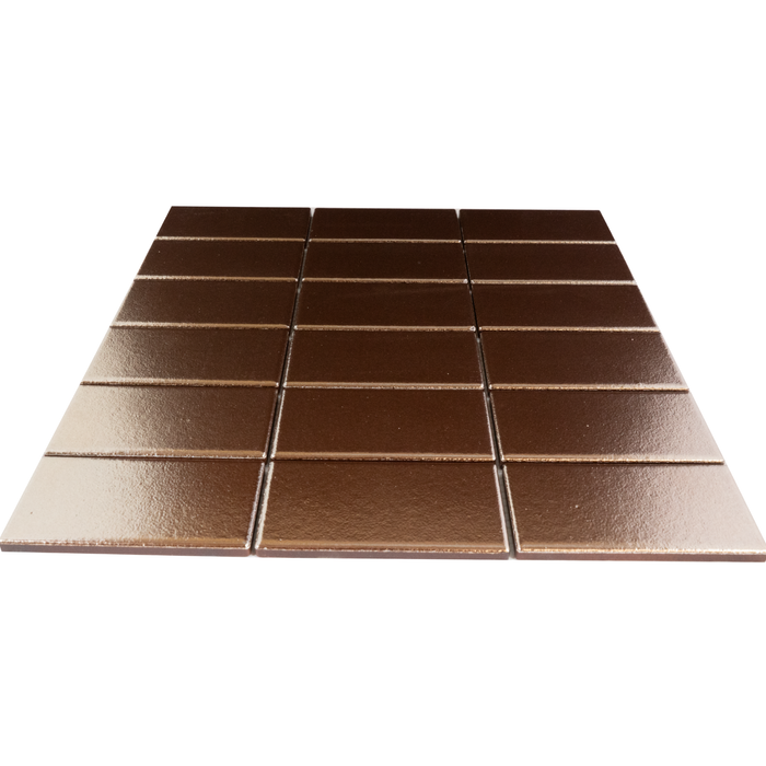 Porcelain Metallica Bronze Mosaic Polished 2