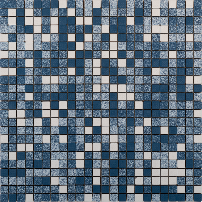 Porcelain Mix Denim Avio Mosaic Matte 1