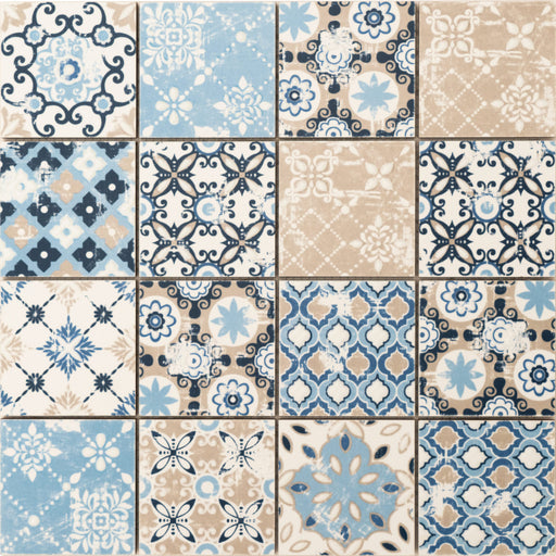 Porcelain Spring Azzurro  Mosaic Glossy 1