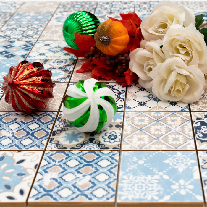 Porcelain Spring Azzurro  Mosaic Glossy 4