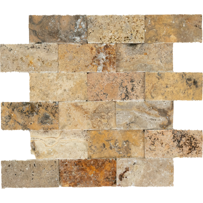Travertine Escabesa Mosaic Split Face 1