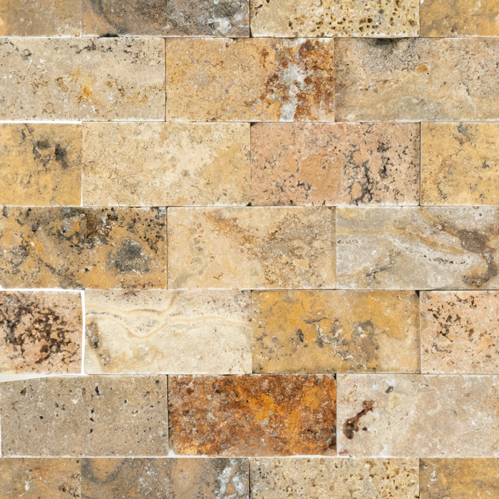 Travertine Escabesa Mosaic Split Face 2