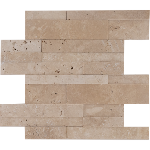 Travertine Extra Light 3D Pnael Mosaic Honed 1