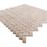 Travertine Extra Light Braid Concave Mosaic Honed 2