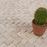 Travertine Extra Light Braid Concave Mosaic Honed 3